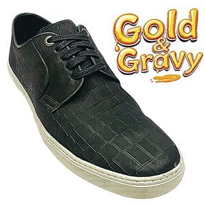Gold & Gravy Men’s Casual Sneakers Synthetic Black Uppers Size US 12 EU 45 Used
